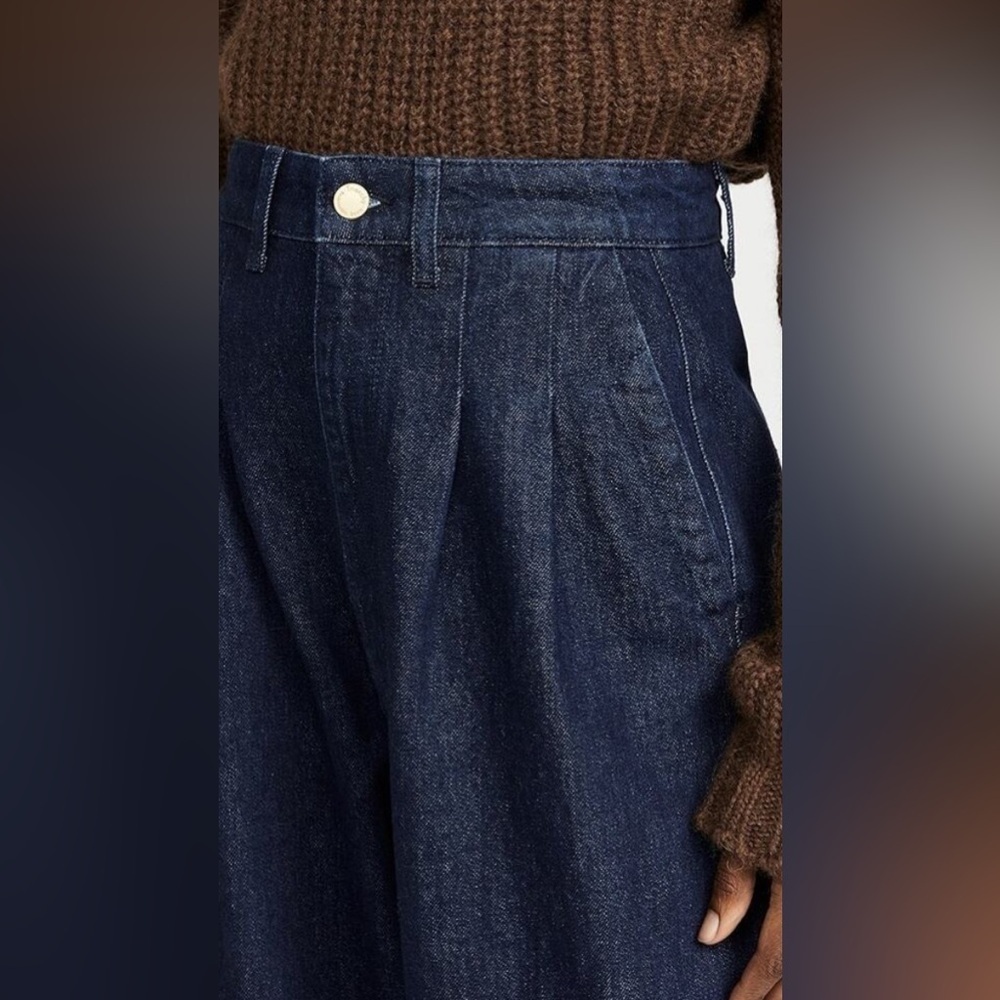 Triarchy High Waisted Pleated Trouser Jeans Pants Size 26 - Picture 2 of 14